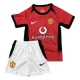 Manchester United FC Lasten Kotipelipaita Retro 2002-03 Jalkapallo Pelipaidat Peliasut