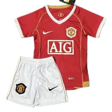 Manchester United FC Lasten Kotipelipaita Retro 2006-07 Jalkapallo Pelipaidat Peliasut