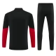 Manchester United FC Lasten Tracksuit 2026-27 - 1-4 Zip Musta Punainen
