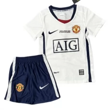 Manchester United FC Lasten Vieraspelipaita Retro 2008-09 Jalkapallo Pelipaidat Peliasut