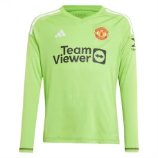 Manchester United FC Maalivahdin Kotipelipaita 2023-24 Jalkapallo Pelipaidat Peliasut(L/S)