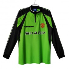 Manchester United FC Maalivahdin Kotipelipaita Retro 1998-99 Jalkapallo Pelipaidat Peliasut(L/S)
