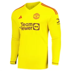 Manchester United FC Maalivahdin Vieraspelipaita 2023-24 Jalkapallo Pelipaidat Peliasut(L/S)