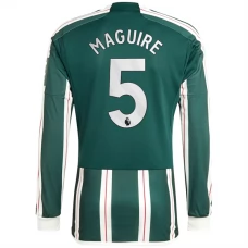 Manchester United FC Maguire 5 Vieraspelipaita 2023-24 Jalkapallo Pelipaidat Peliasut(L/S)
