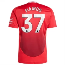 Manchester United FC Mainoo 37 Kotipelipaita 2024-25 Jalkapallo Pelipaidat Peliasut