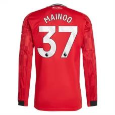 Manchester United FC Mainoo 37 Kotipelipaita 2025-26 Jalkapallo Pelipaidat Peliasut(L/S)