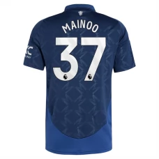 Manchester United FC Mainoo 37 Vieraspelipaita 2024-25 Jalkapallo Pelipaidat Peliasut