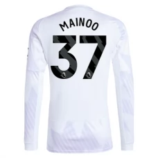 Manchester United FC Mainoo 37 Vieraspelipaita 2025-26 Jalkapallo Pelipaidat Peliasut(L/S)