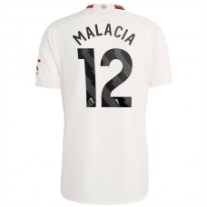 Manchester United FC Malacia 12 Kolmas Pelipaita 2023-24 Jalkapallo Pelipaidat Peliasut