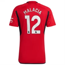 Manchester United FC Malacia 12 Kotipelipaita 2023-24 Jalkapallo Pelipaidat Peliasut