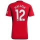 Manchester United FC Malacia 12 Kotipelipaita 2023-24 Jalkapallo Pelipaidat Peliasut