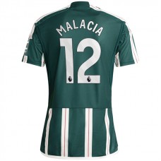 Manchester United FC Malacia 12 Vieraspelipaita 2023-24 Jalkapallo Pelipaidat Peliasut