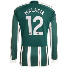 Manchester United FC Malacia 12 Vieraspelipaita 2023-24 Jalkapallo Pelipaidat Peliasut(L/S)