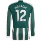 Manchester United FC Malacia 12 Vieraspelipaita 2023-24 Jalkapallo Pelipaidat Peliasut(L/S)