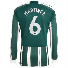 Manchester United FC Martinez 6 Vieraspelipaita 2023-24 Jalkapallo Pelipaidat Peliasut(L/S)