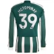 Manchester United FC McTominay 39 Vieraspelipaita 2023-24 Jalkapallo Pelipaidat Peliasut(L/S)
