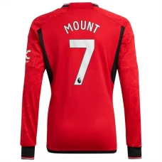 Manchester United FC Mount 7 Kotipelipaita 2023-24 Jalkapallo Pelipaidat Peliasut(L/S)