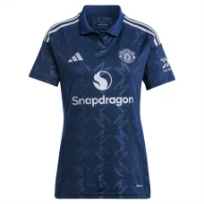 Manchester United FC Naisten Vieraspelipaita 2024-25 Jalkapallo Pelipaidat Peliasut