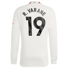 Manchester United FC R. Varane 19 Kolmas Pelipaita 2023-24 Jalkapallo Pelipaidat Peliasut(L/S)
