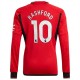 Manchester United FC Rashford 10 Kotipelipaita 2023-24 Jalkapallo Pelipaidat Peliasut(L/S)
