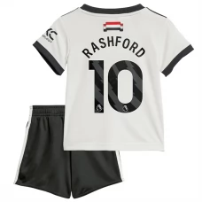 Manchester United FC Rashford 10 Lasten Kolmas Pelipaita 2024-25 Jalkapallo Pelipaidat Peliasut