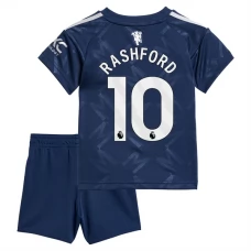 Manchester United FC Rashford 10 Lasten Vieraspelipaita 2024-25 Jalkapallo Pelipaidat Peliasut