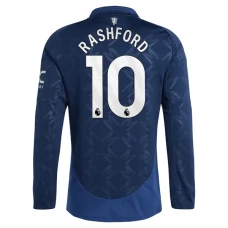 Manchester United FC Rashford 10 Vieraspelipaita 2024-25 Jalkapallo Pelipaidat Peliasut(L/S)