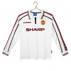 Manchester United FC Retro Vieraspaita 1998-99 Pelipaita Long Sleeve