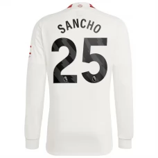 Manchester United FC Sancho 25 Kolmas Pelipaita 2023-24 Jalkapallo Pelipaidat Peliasut(L/S)