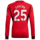 Manchester United FC Sancho 25 Kotipelipaita 2023-24 Jalkapallo Pelipaidat Peliasut(L/S)