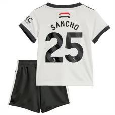 Manchester United FC Sancho 25 Lasten Kolmas Pelipaita 2024-25 Jalkapallo Pelipaidat Peliasut