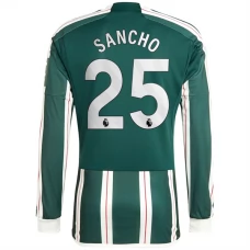 Manchester United FC Sancho 25 Vieraspelipaita 2023-24 Jalkapallo Pelipaidat Peliasut(L/S)