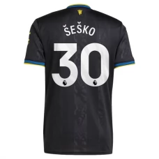 Manchester United FC Šeško 30 Kolmas Pelipaita 2025-26 Jalkapallo Pelipaidat Peliasut