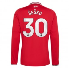 Manchester United FC Šeško 30 Kotipaita 2026-27 Pelipaita Long Sleeve
