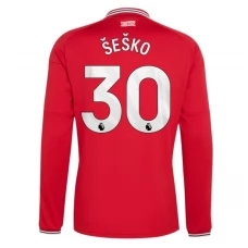 Manchester United FC Šeško 30 Kotipaita 2026-27 Pelipaita Long Sleeve