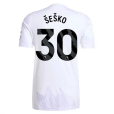Manchester United FC Šeško 30 Vieraspelipaita 2025-26 Jalkapallo Pelipaidat Peliasut