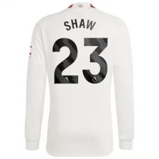 Manchester United FC Shaw 23 Kolmas Pelipaita 2023-24 Jalkapallo Pelipaidat Peliasut(L/S)