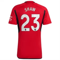 Manchester United FC Shaw 23 Kotipelipaita 2023-24 Jalkapallo Pelipaidat Peliasut