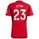 Manchester United FC Shaw 23 Kotipelipaita 2023-24 Jalkapallo Pelipaidat Peliasut
