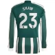 Manchester United FC Shaw 23 Vieraspelipaita 2023-24 Jalkapallo Pelipaidat Peliasut(L/S)