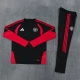 Manchester United FC Tracksuit 2026-27 - 1-4 Zip Musta Punainen