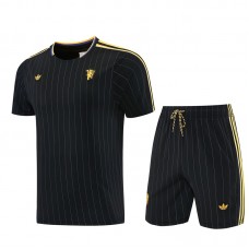 Manchester United FC Tracksuit(Paita+Shorts) 2026-27 Musta