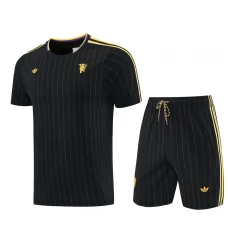 Manchester United FC Tracksuit(Paita+Shorts) 2026-27 Musta