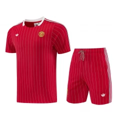 Manchester United FC Tracksuit(Paita+Shorts) 2026-27 Punainen