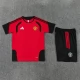 Manchester United FC Tracksuit(Paita+Shorts) 2026-27 Punainen