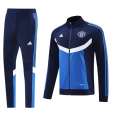 Manchester United FC Treenitakki Suits 2024-25 - Sininen Valkoinen