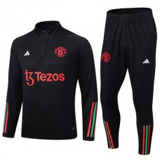 Manchester United FC Verryttelypuku 2023-24 - 1-4 Zip Musta
