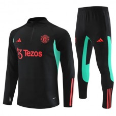 Manchester United FC Verryttelypuku 2023-24 - 1-4 Zip Musta