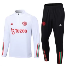 Manchester United FC Verryttelypuku 2023-24 - 1-4 Zip Valkoinen