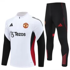 Manchester United FC Verryttelypuku 2025-26 - 1-4 Zip Valkoinen